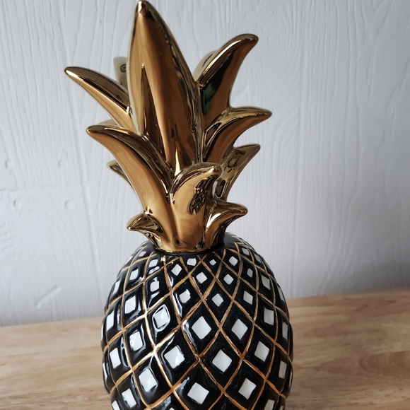 Mackenzie-Childs Pineapple Candle Holder - Large - Black - Picture 3 of 7